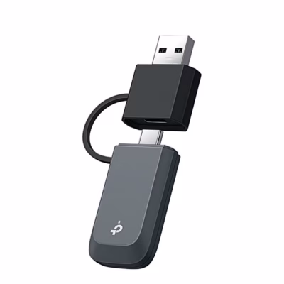 Hall WiFi-adapter TP-Link Archer TBE230U, USB-A otsik USB-C pistiku peal