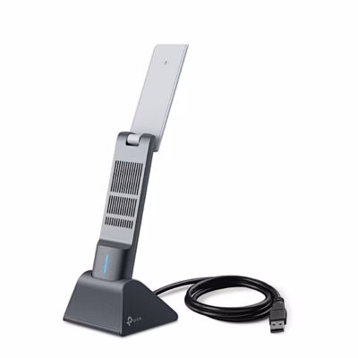TP-Link Archer TX50UH WiFi-adapter USB-alusel, antennipaneel üles keeratud
