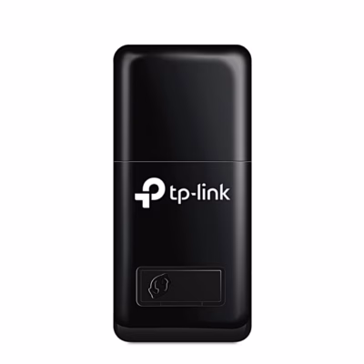 WiFi-adapter TP-Link TL-WN823N musta korpusega eestvaates