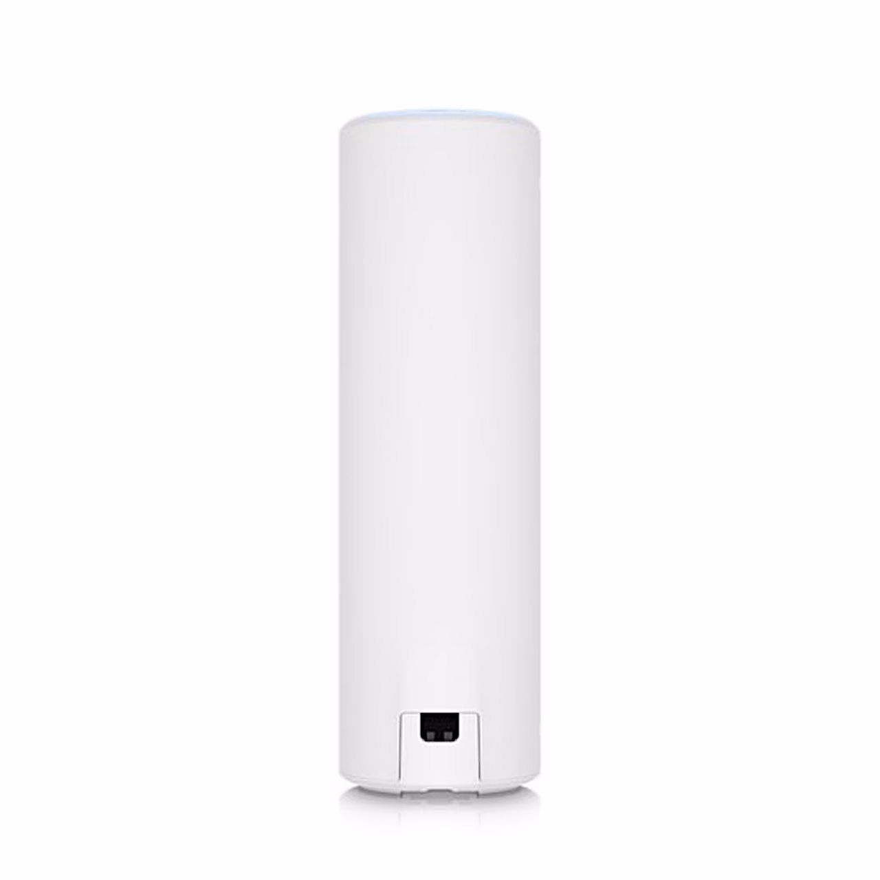 WiFi-pääsupunkti Ubiquiti U6-Mesh tagakülg kinnituspesa ja pordiavaga