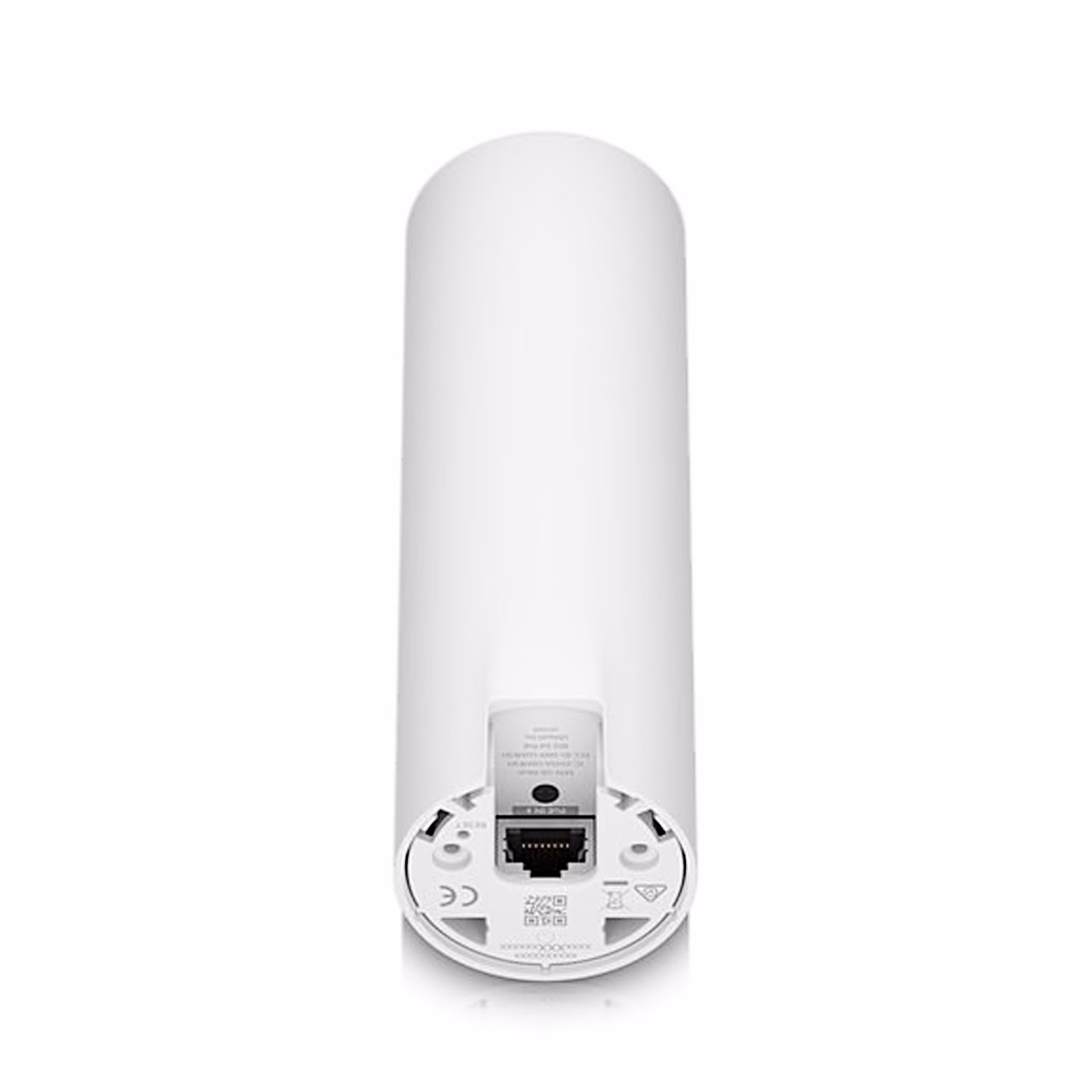Ubiquiti U6-Mesh põhi avatud pesaga, nähtaval RJ45-võrguport