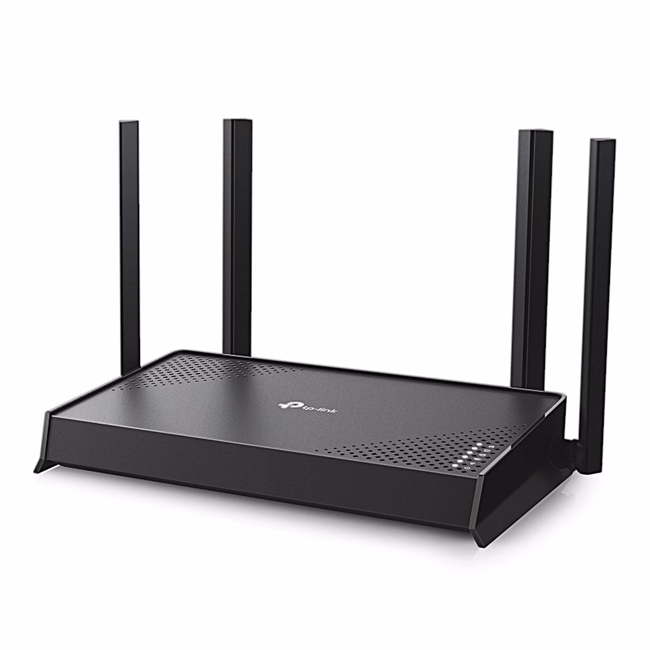 TP-Link Archer BE220 Wi-Fi 7 ruuter küljelt nurga alt