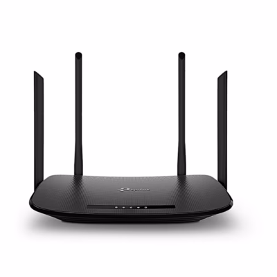 WiFi-ruuter TP-Link Archer VR300 eestvaade nelja püstise antenniga