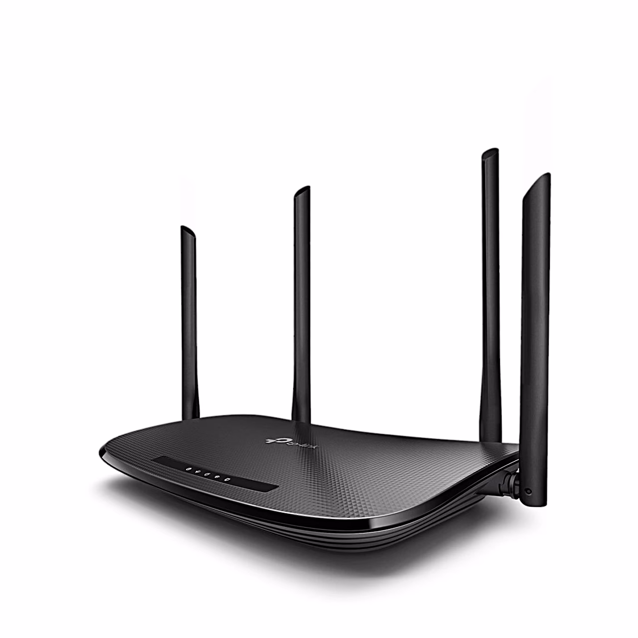 TP-Link Archer VR300 ruuter küljelt nurga alt, ülapaneel ja antennid