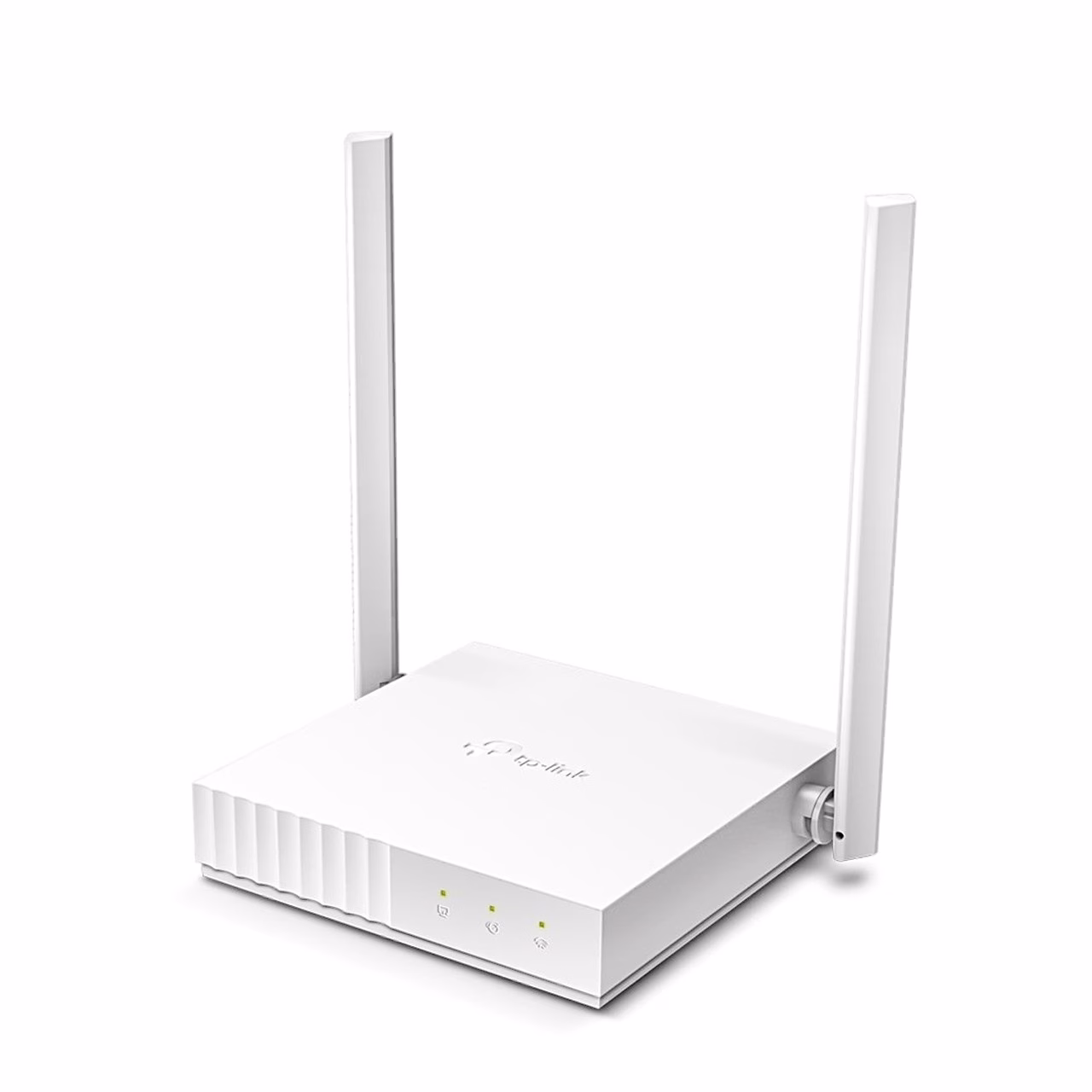 TP-Link TL-WR844N ruuter nurga alt, esipaneelil kolm märgutuld